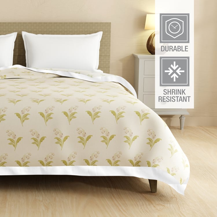 BOUTIQUE LIVING Valatia Cotton Floral Print Reversible Double Dohar