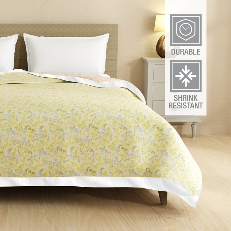 BOUTIQUE LIVING Valatia Cotton Floral Print Reversible Double Dohar