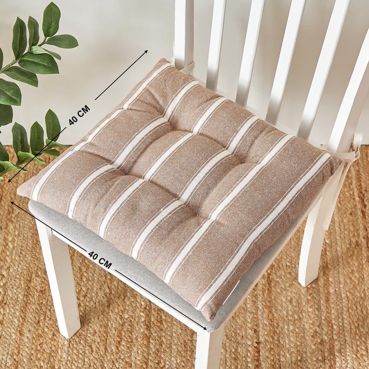 Nomad Orbit Monolith Striped Chair Pad - 40x40cm