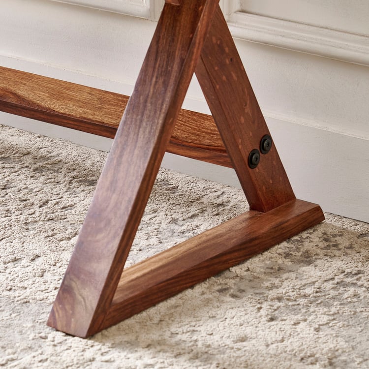 Adana Grand Sheesham Wood Study Desk - Brown