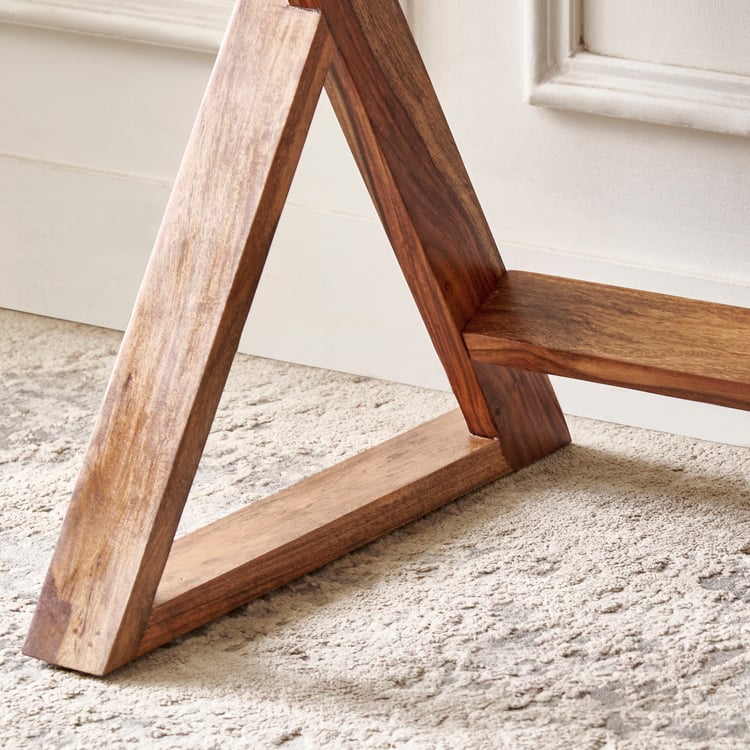 Adana Grand Sheesham Wood Study Desk - Brown