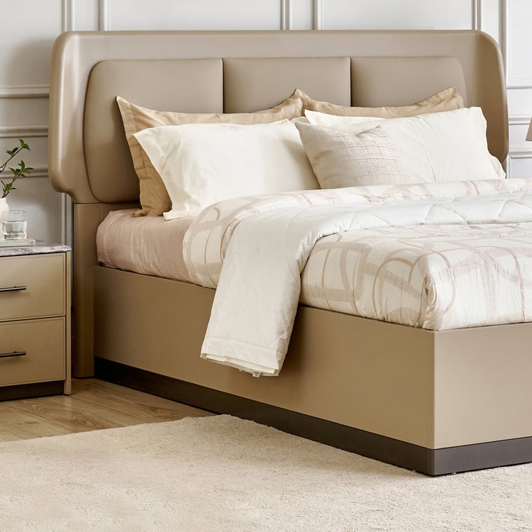 Clair De Lune King Bed with Hydraulic Storage - Brown