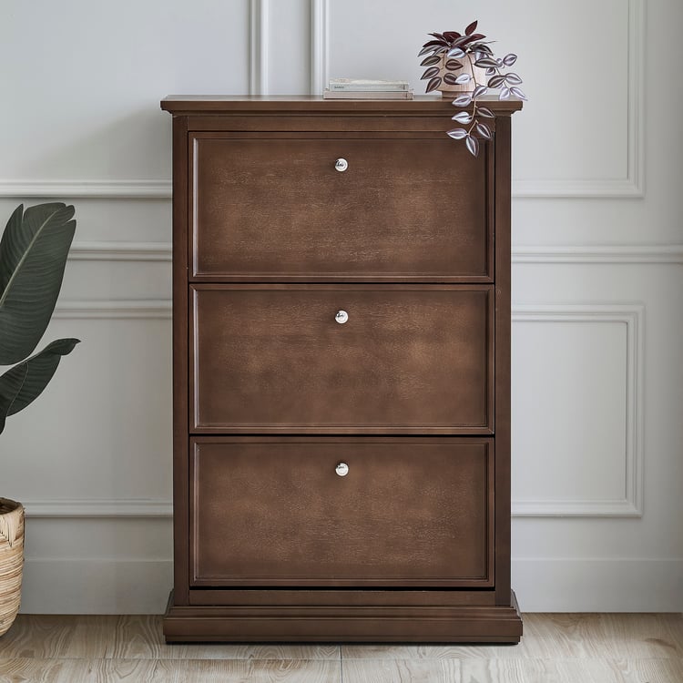 Estate 18 Pairs Shoe Cabinet - Walnut