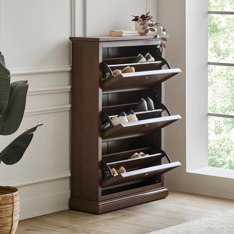 Estate 18 Pairs Shoe Cabinet - Walnut