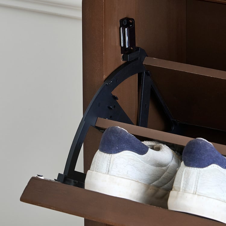 Estate 18 Pairs Shoe Cabinet - Walnut