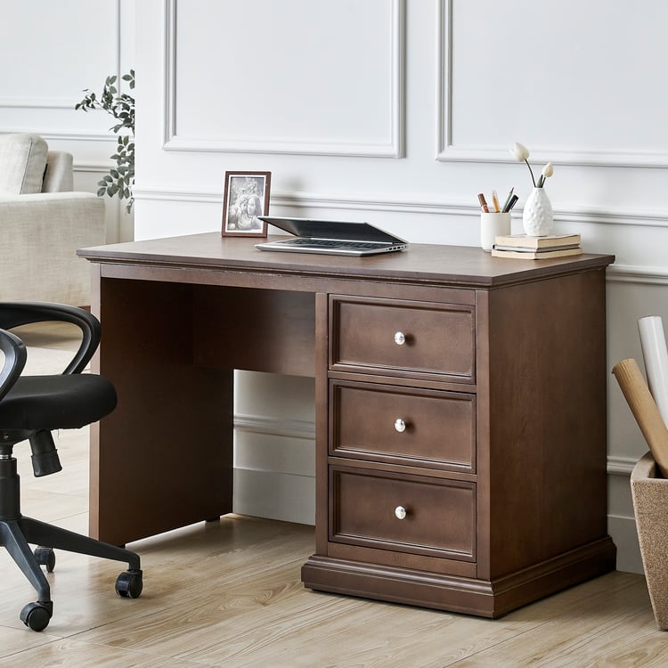 Estate Solid Wood Study Desk - Walnut