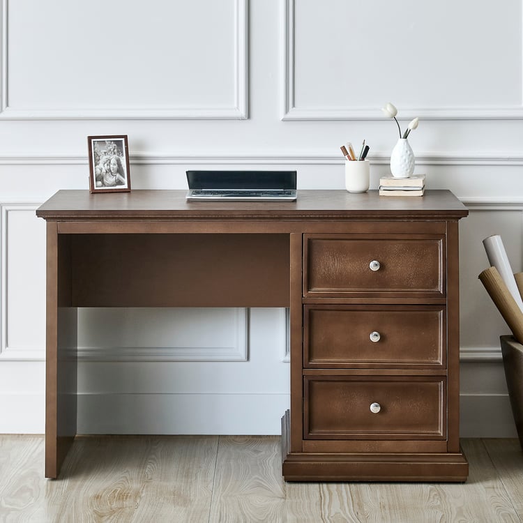 Estate Solid Wood Study Desk - Walnut