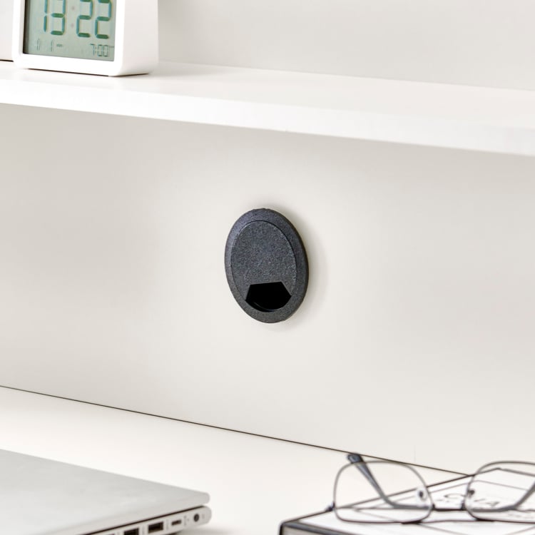 Helios Madison Study Desk with Hutch and Drawer - White