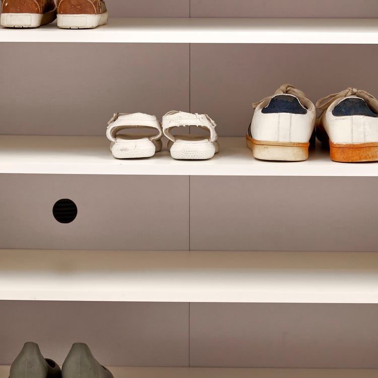 Helios Madison 20 Pairs Shoe Cabinet - White