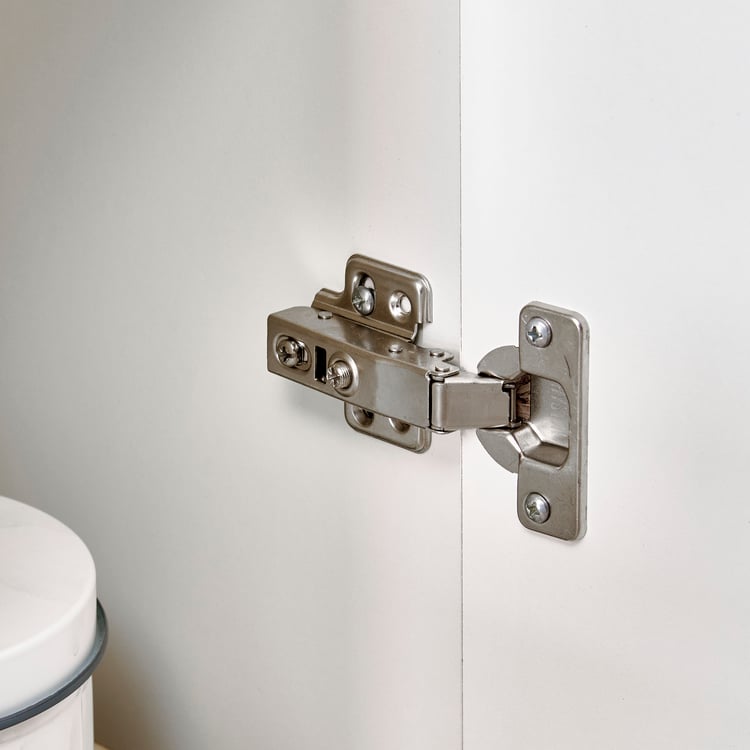 Helios Madison Study Desk with Cabinet - White