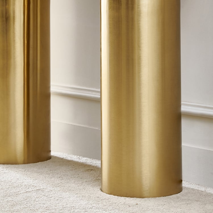 Nuqta Marble Top Console Table - Beige