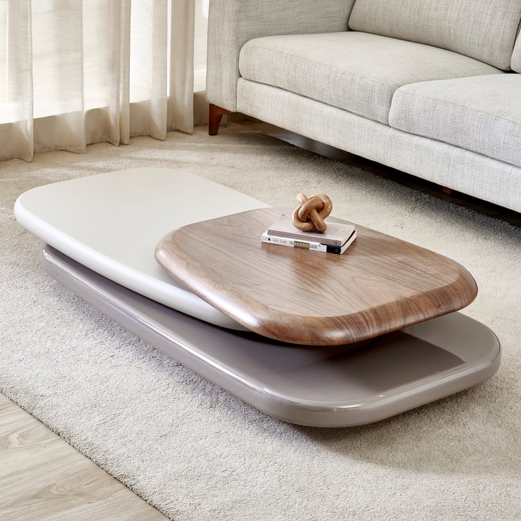 Plaza Swivel Coffee Table - Walnut