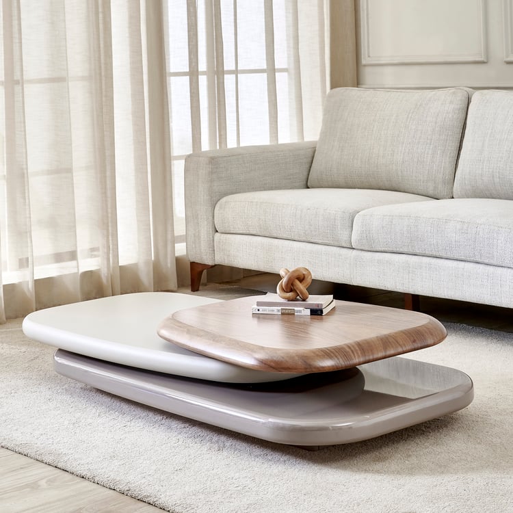 Plaza Swivel Coffee Table - Walnut