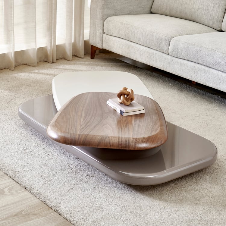 Plaza Swivel Coffee Table - Walnut