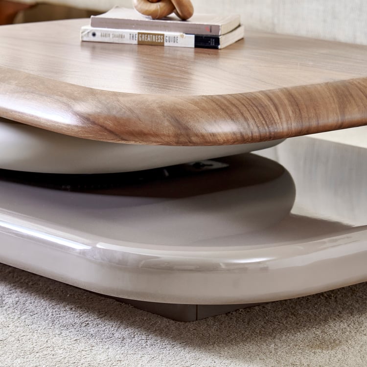 Plaza Swivel Coffee Table - Walnut