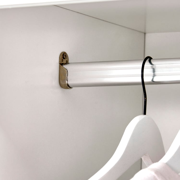 Estate 4-Door Wardrobe with Mirrors - White