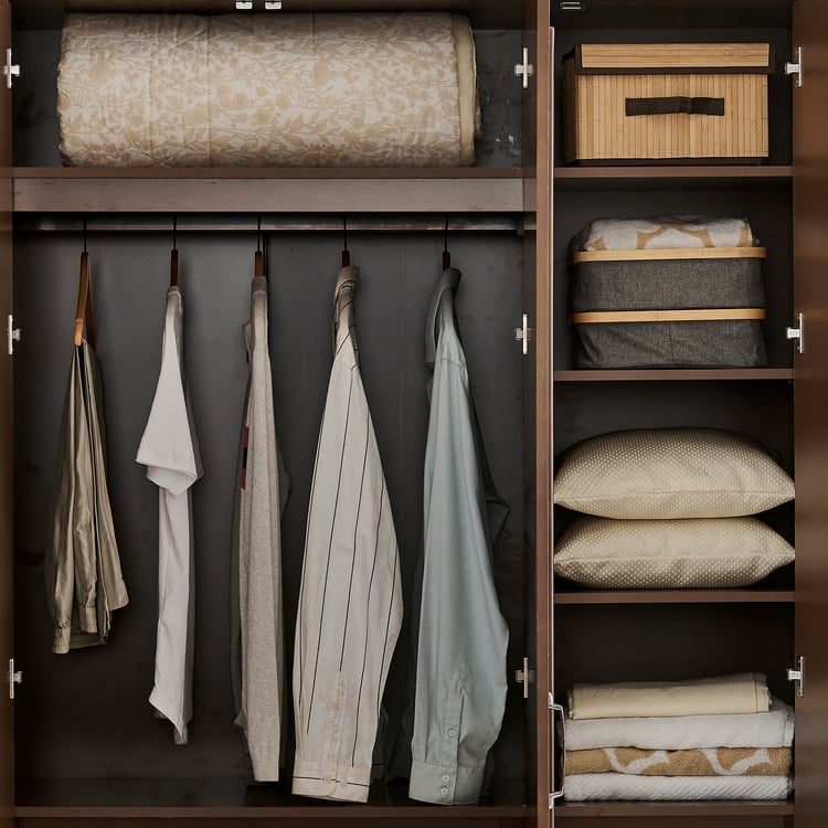 Estate 3-Door Wardrobe with Mirror - Walnut