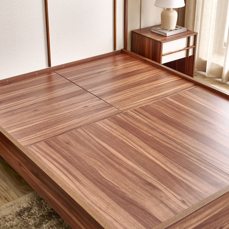 Shoji Akira Queen Bed - Brown