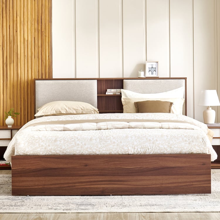Shoji Zen Queen Bed - Brown