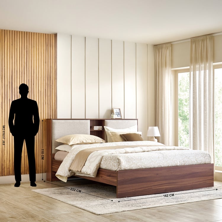 Shoji Zen Queen Bed - Brown