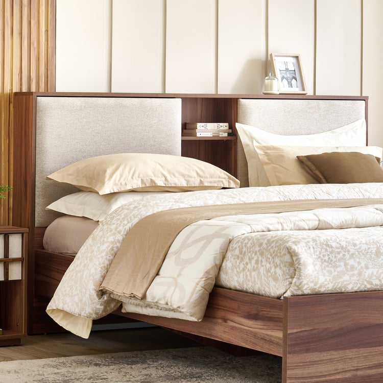 Shoji Zen Queen Bed - Brown