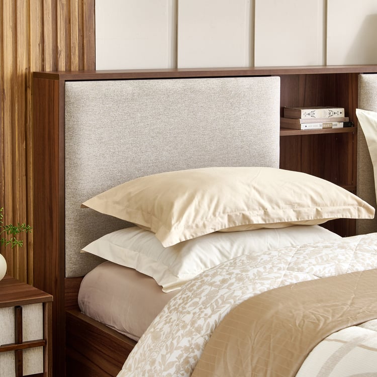 Shoji Zen Queen Bed - Brown