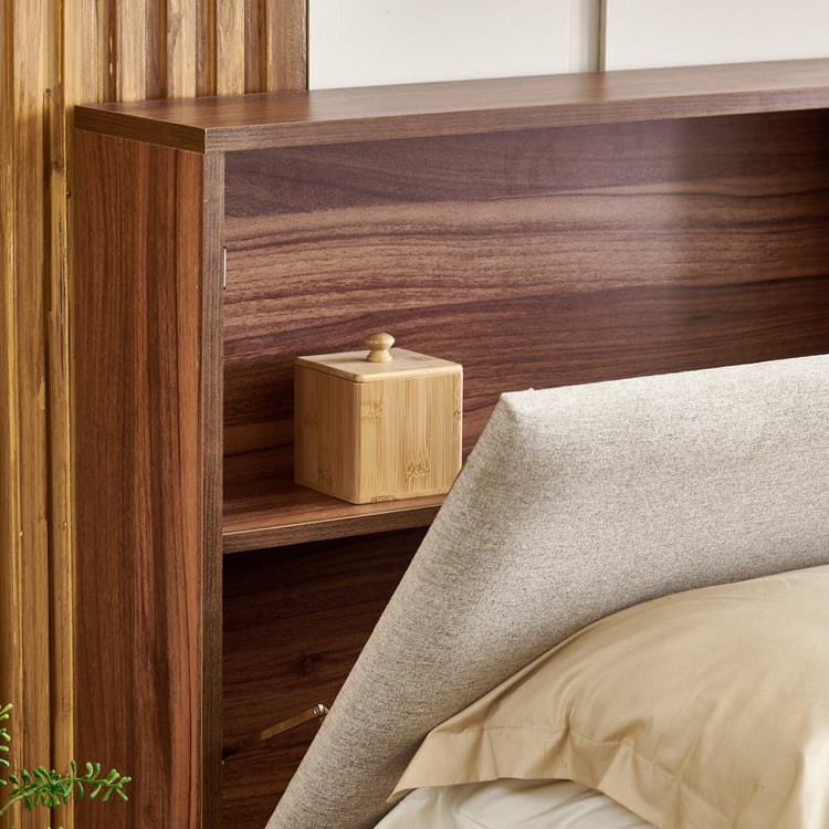 Shoji Zen Queen Bed - Brown