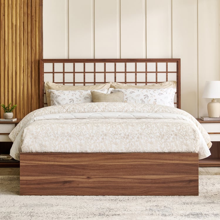 Shoji Koushi King Bed - Brown