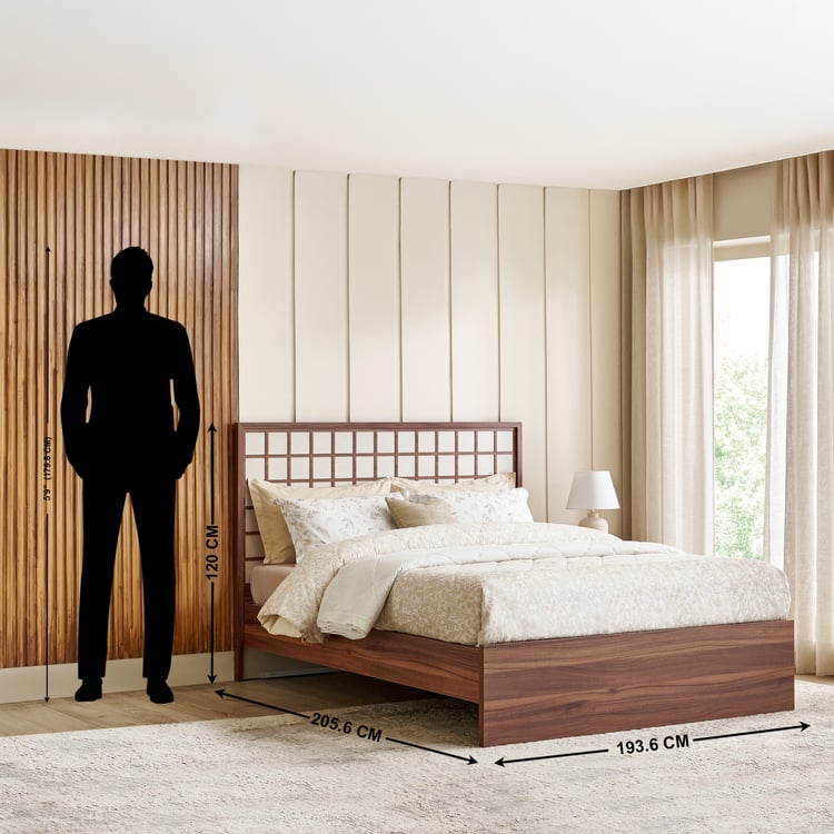 Shoji Koushi King Bed - Brown