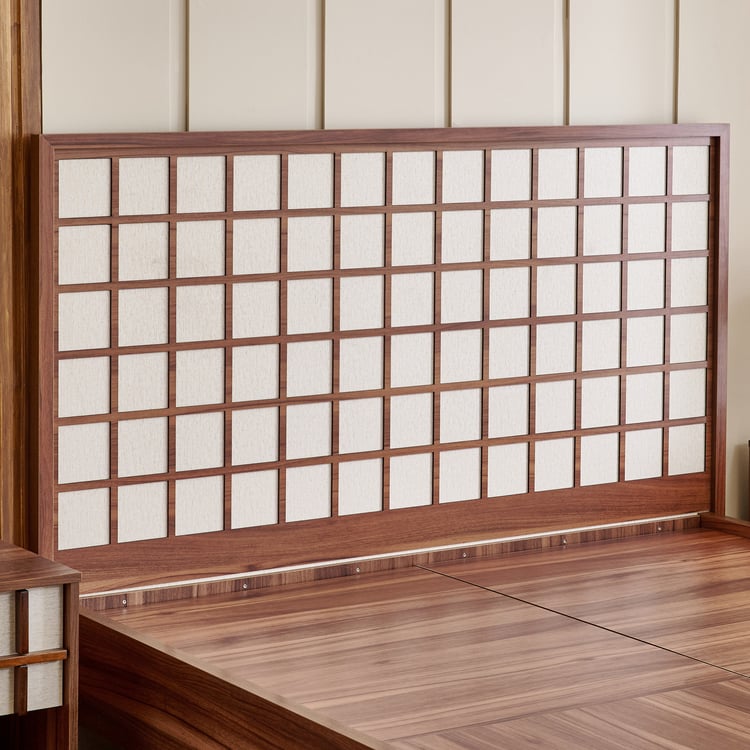 Shoji Koushi King Bed - Brown