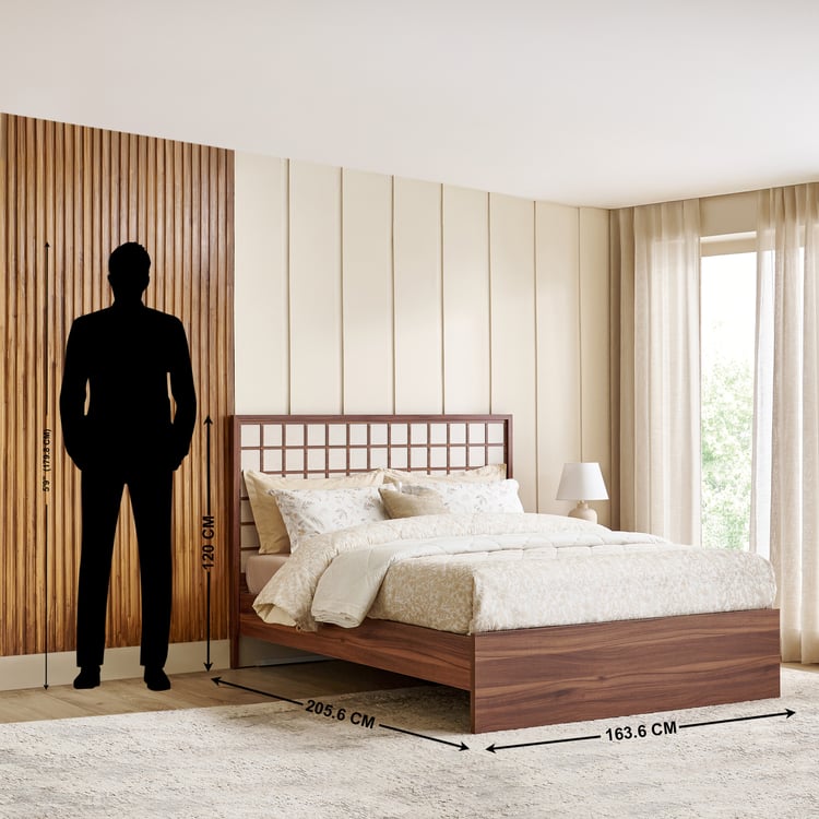 Shoji Koushi Queen Bed - Brown