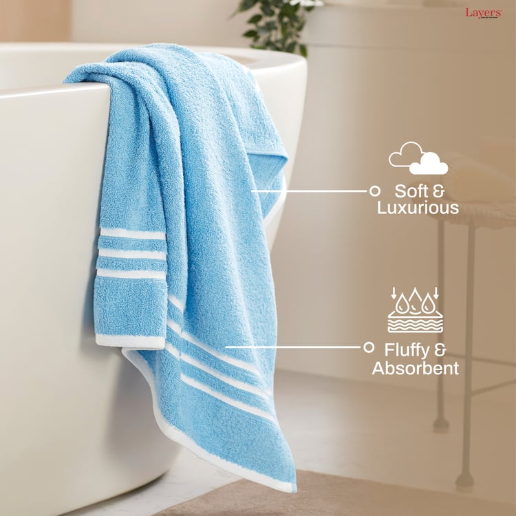 LAYERS Tuscany Cotton Striped Bath Towel - 150x75cm