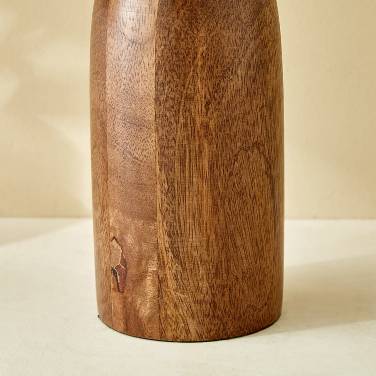 Splendid Dastkari Keith Mango Wood Pillar Candle Holder - Large
