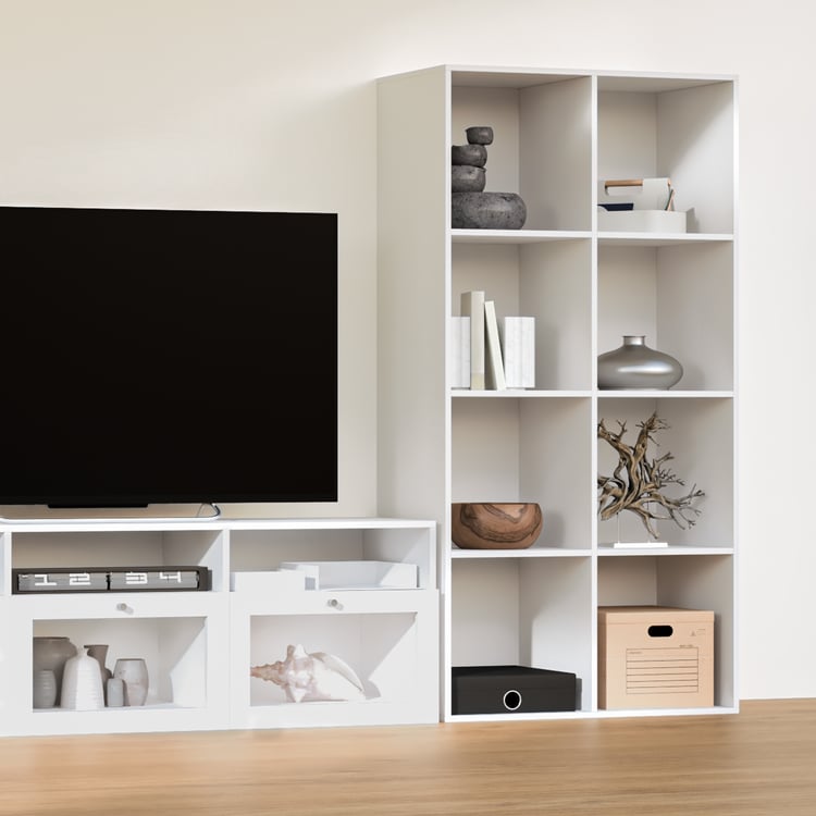 Soho Large TV Unit with Multipurpose Case - White