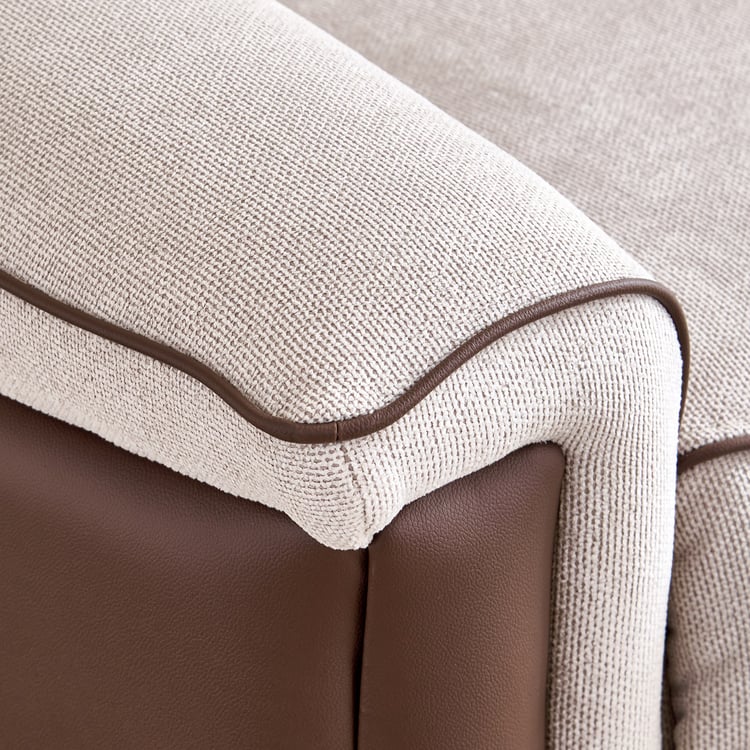 Albert Fabric 1-Seater Sofa - Brown