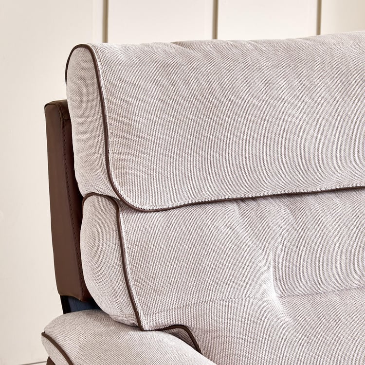 Albert Fabric 1-Seater Sofa - Brown