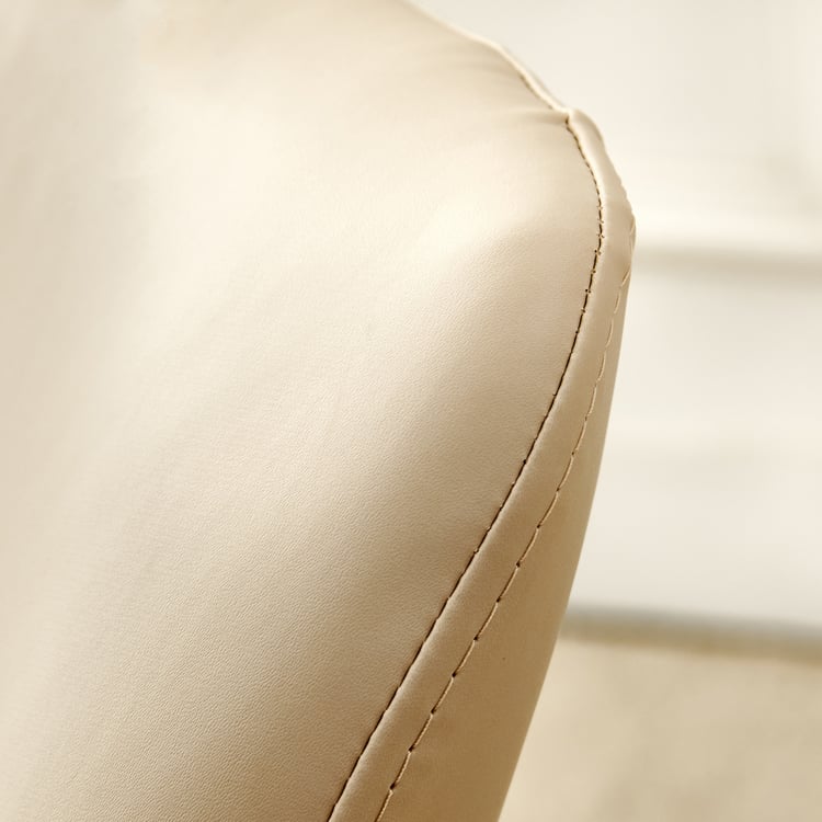 Lune Fabric Accent Chair - Beige