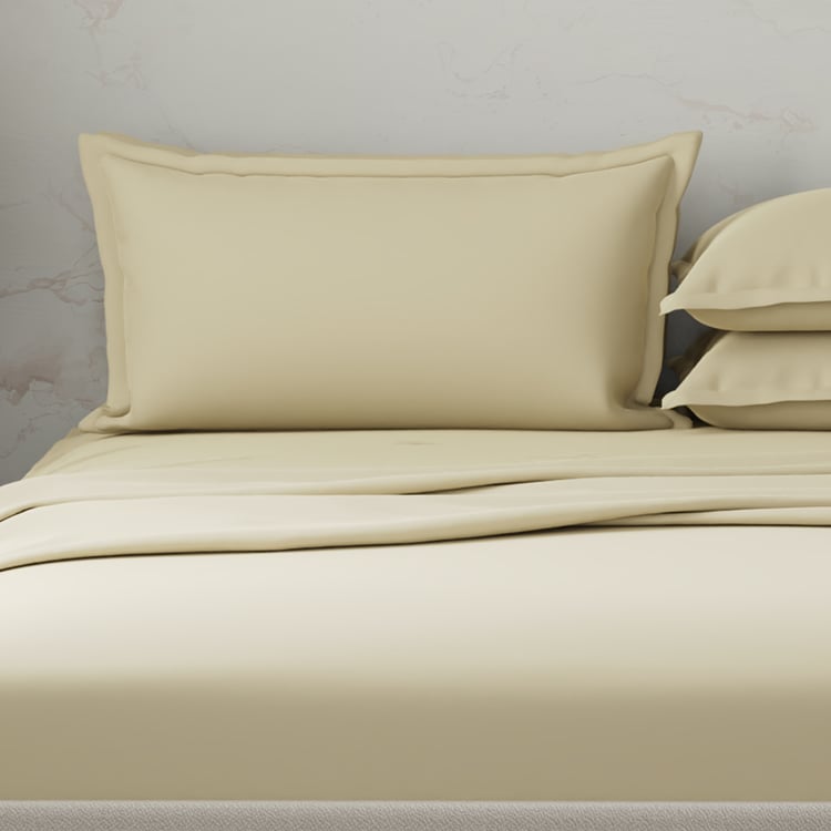 BOUTIQUE LIVING Emblem Cotton 300TC 5Pcs Super King Bedsheet Set