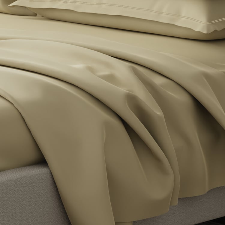 BOUTIQUE LIVING Emblem Cotton 300TC 5Pcs Super King Bedsheet Set