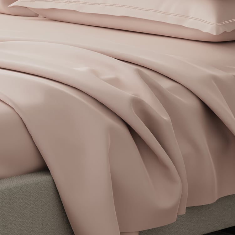 BOUTIQUE LIVING Emblem Cotton 300TC 5Pcs Super King Bedsheet Set