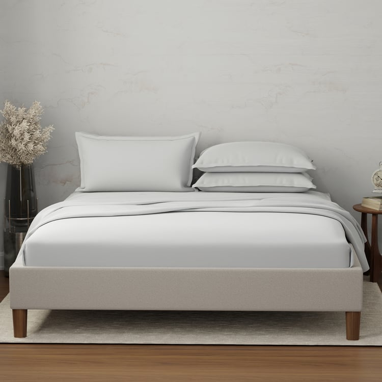 BOUTIQUE LIVING Emblem Cotton 300TC 5Pcs Super King Bedsheet Set