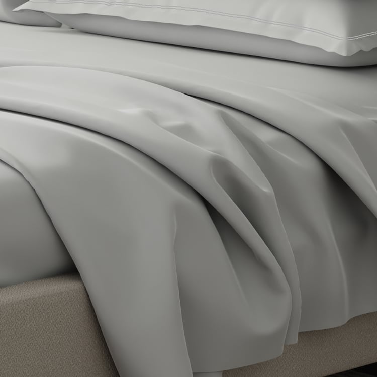 BOUTIQUE LIVING Emblem Cotton 300TC 5Pcs Super King Bedsheet Set