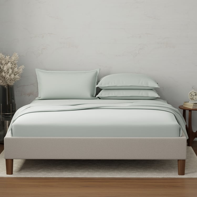 BOUTIQUE LIVING Emblem Cotton 300TC 5Pcs Super King Bedsheet Set