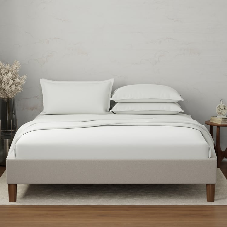 BOUTIQUE LIVING Emblem Cotton 300TC 5Pcs Super King Bedsheet Set