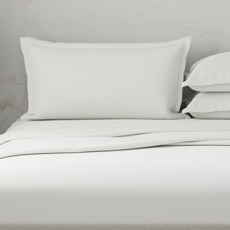 BOUTIQUE LIVING Emblem Cotton 300TC 5Pcs Super King Bedsheet Set