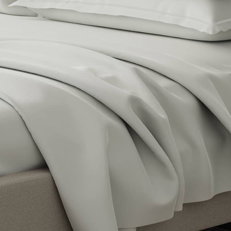 BOUTIQUE LIVING Emblem Cotton 300TC 5Pcs Super King Bedsheet Set