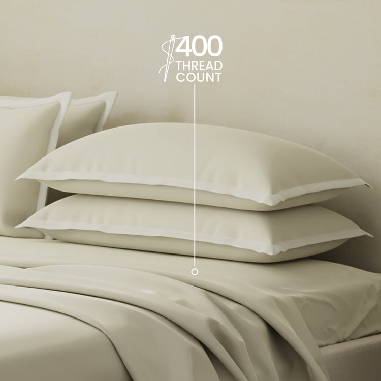 BOUTIQUE LIVING Charm Cotton 400TC 5Pcs Super King Bedsheet Set