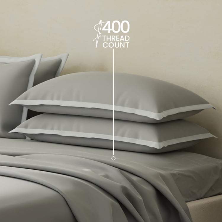 BOUTIQUE LIVING Charm Cotton 400TC 5Pcs Super King Bedsheet Set