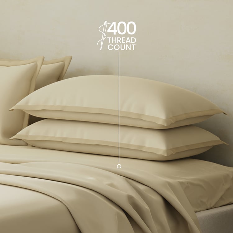 BOUTIQUE LIVING Charm Cotton 400TC 5Pcs Super King Bedsheet Set