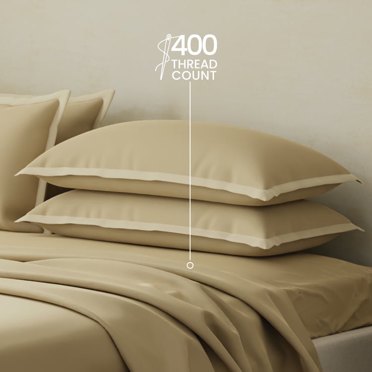 BOUTIQUE LIVING Charm Cotton 400TC 5Pcs Super King Bedsheet Set